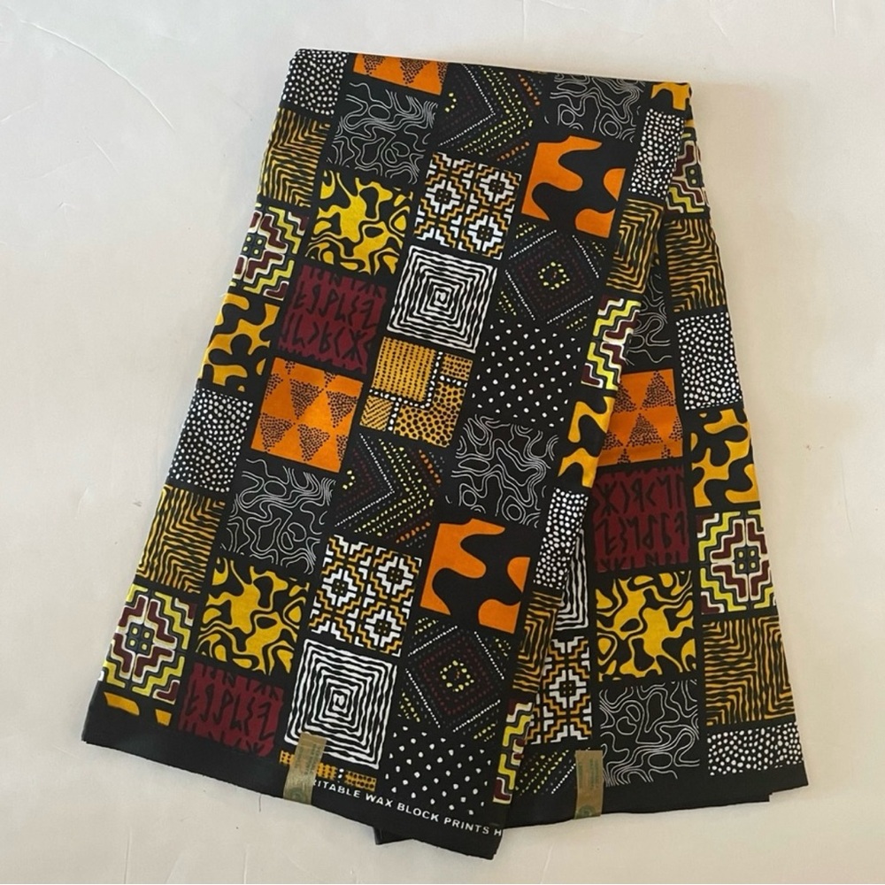 3 yards Colorful Mixed Print Multicolor Cotton Fabric